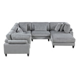 Robstown Gray 6-Piece Modular Sectional from Homelegance - Luna Furniture