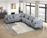 Robstown Gray 6-Piece Modular Sectional from Homelegance - Luna Furniture