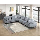 Robstown Gray 6-Piece Modular Sectional from Homelegance - Luna Furniture