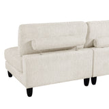 Robstown Beige 6-Piece Modular Sectional with Ottoman from Homelegance - Luna Furniture