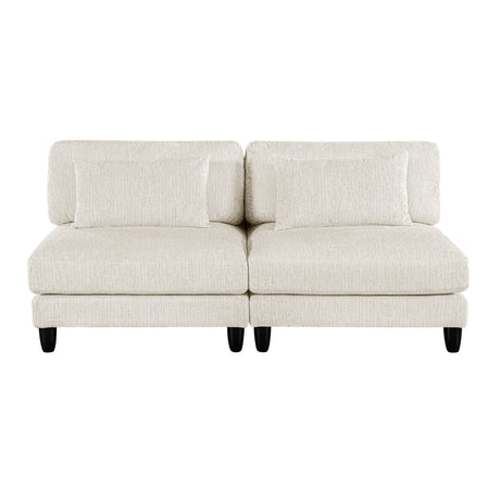 Robstown Beige 6-Piece Modular Sectional with Ottoman from Homelegance - Luna Furniture