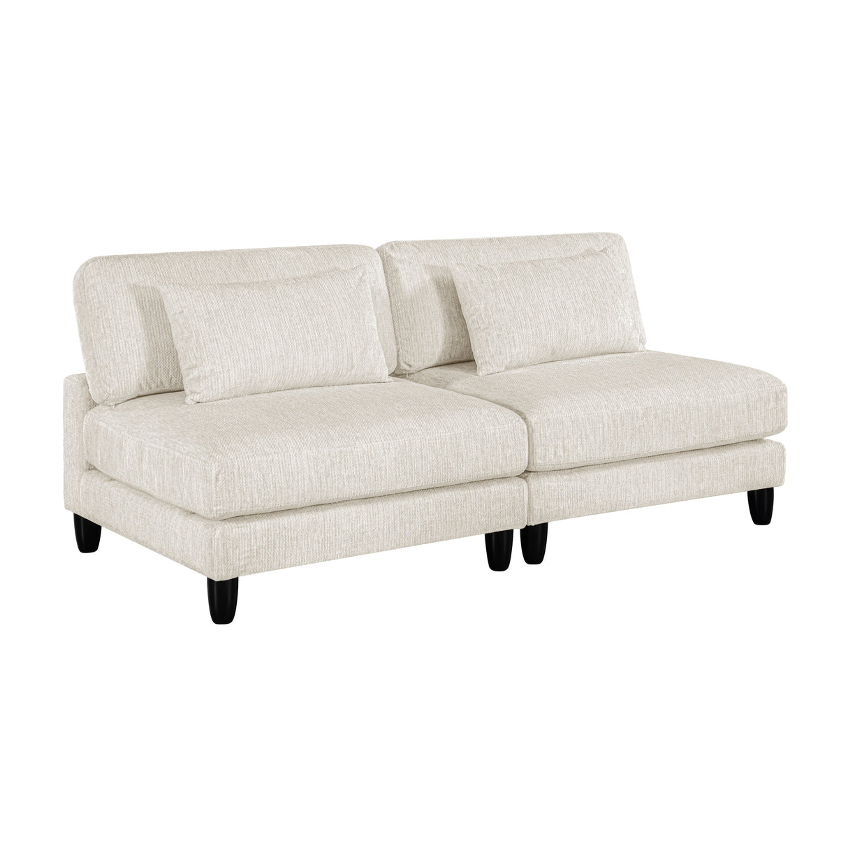 Robstown Beige 6-Piece Modular Sectional with Ottoman from Homelegance - Luna Furniture