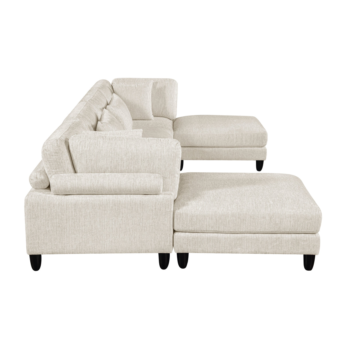 Robstown Beige 6-Piece Modular Sectional with Ottoman from Homelegance - Luna Furniture