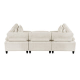 Robstown Beige 6-Piece Modular Sectional with Ottoman from Homelegance - Luna Furniture