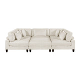 Robstown Beige 6-Piece Modular Sectional with Ottoman from Homelegance - Luna Furniture