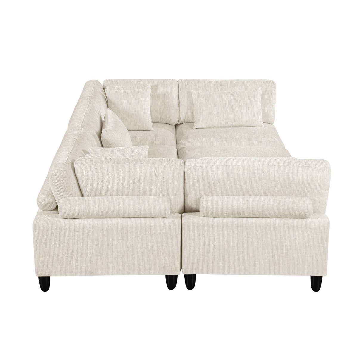 Robstown Beige 6-Piece Modular Sectional with Ottoman from Homelegance - Luna Furniture