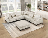 Robstown Beige 4-Piece Modular Sectional from Homelegance - Luna Furniture