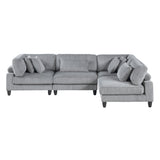 Robstown Gray 4-Piece Modular Sectional from Homelegance - Luna Furniture