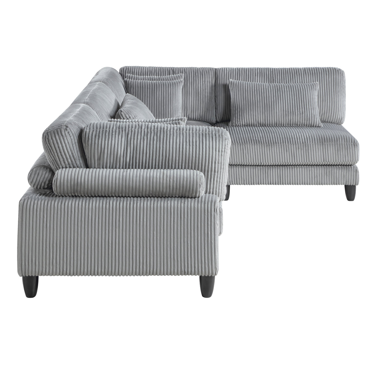 Robstown Gray 4-Piece Modular Sectional from Homelegance - Luna Furniture