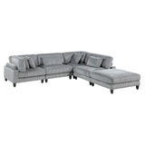 Robstown Gray 5-Piece Modular Sectional from Homelegance - Luna Furniture