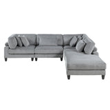 Robstown Gray 5-Piece Modular Sectional from Homelegance - Luna Furniture