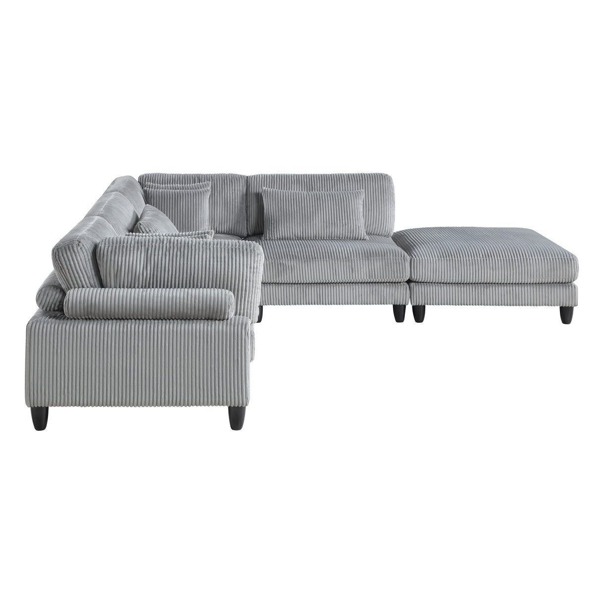 Robstown Gray 5-Piece Modular Sectional from Homelegance - Luna Furniture