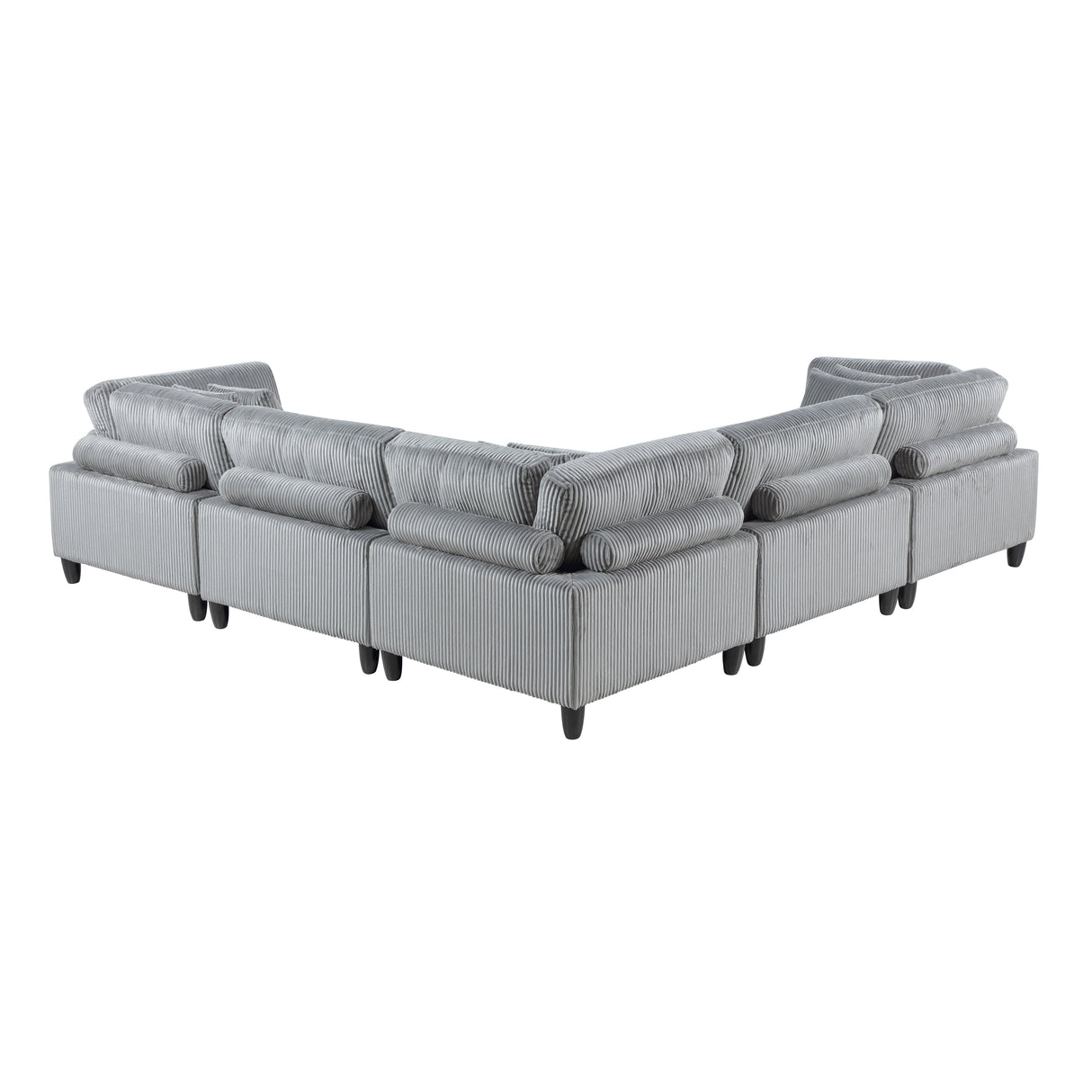 Robstown Gray 5-Piece Modular Sectional from Homelegance - Luna Furniture