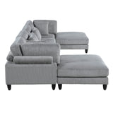 9688GY*62CR2AC2OT (6)6-Piece Modular Sectional with Ottomans from Homelegance - Luna Furniture