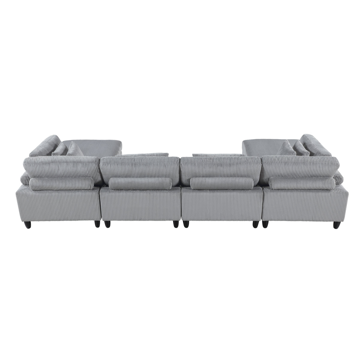 9688GY*62CR2AC2OT (6)6-Piece Modular Sectional with Ottomans from Homelegance - Luna Furniture