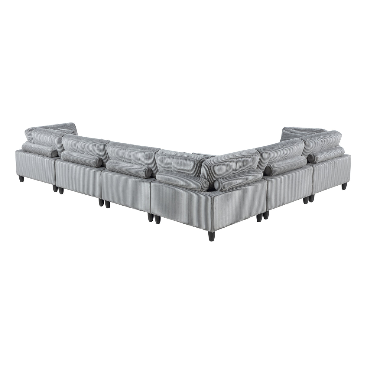 Robstown Gray 6-Piece Modular Sectional from Homelegance - Luna Furniture