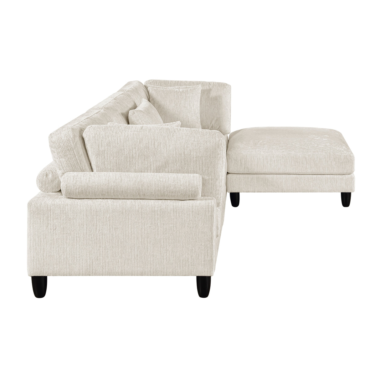 Robstown Beige 4-Piece Modular Sectional with Ottoman from Homelegance - Luna Furniture
