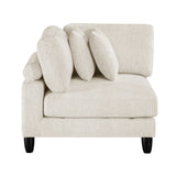 Robstown Beige 4-Piece Modular Sectional with Ottoman from Homelegance - Luna Furniture