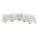 Robstown Beige 5-Piece Modular Sectional from Homelegance - Luna Furniture