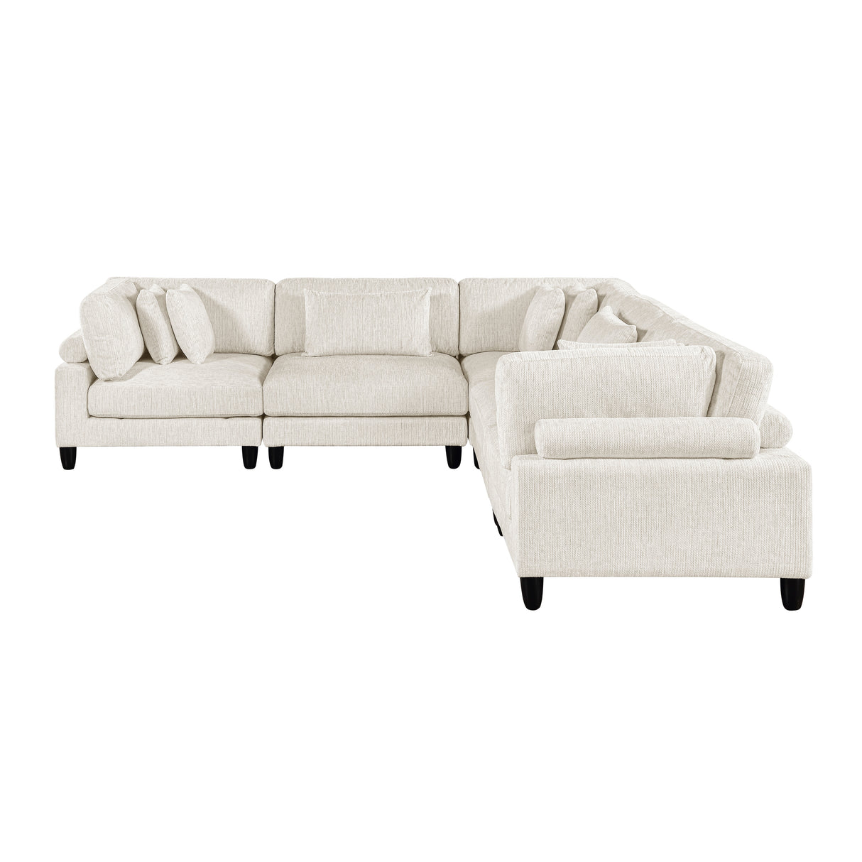 Robstown Beige 5-Piece Modular Sectional from Homelegance - Luna Furniture