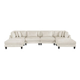 9688NBE*62CR2AC2OT (6)6-Piece Modular Sectional with Ottomans from Homelegance - Luna Furniture