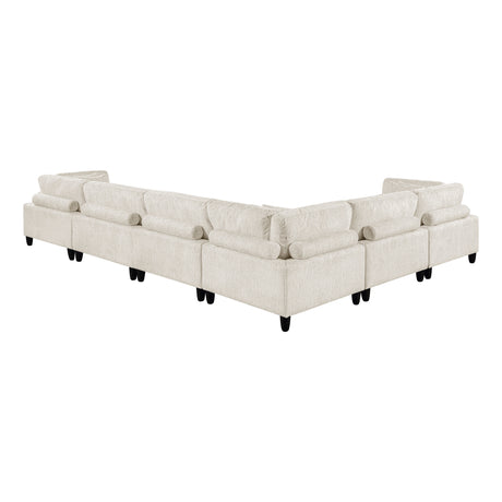 Robstown Beige 6-Piece Modular Sectional from Homelegance - Luna Furniture