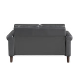 Hector Dark Gray Loveseat from Homelegance - Luna Furniture