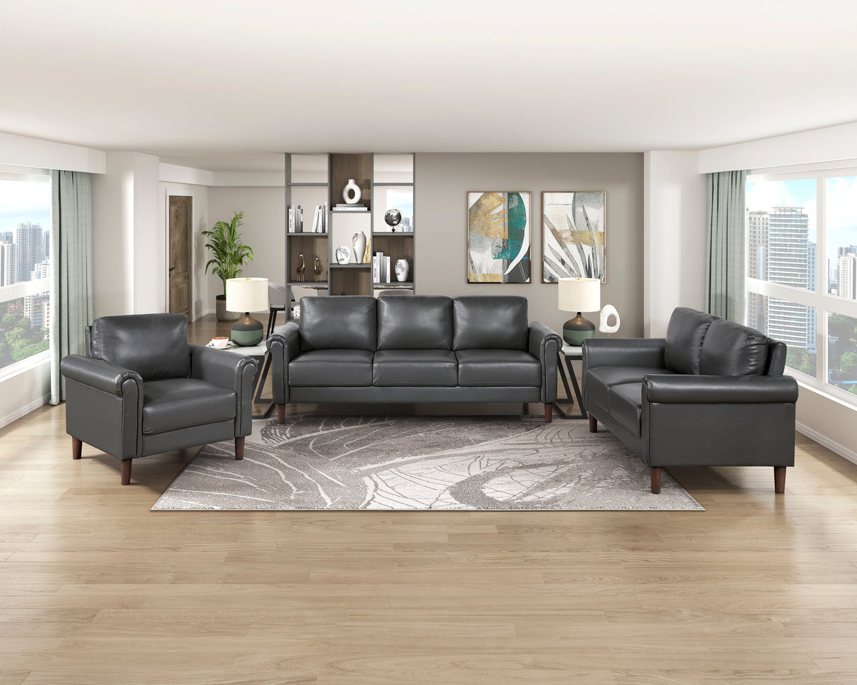 Hector Dark Gray Living Room Set from Homelegance - Luna Furniture