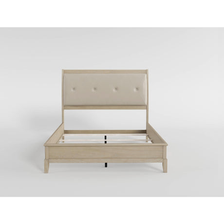 Cotterill Beige King Upholstered Panel Bed from Homelegance - Luna Furniture