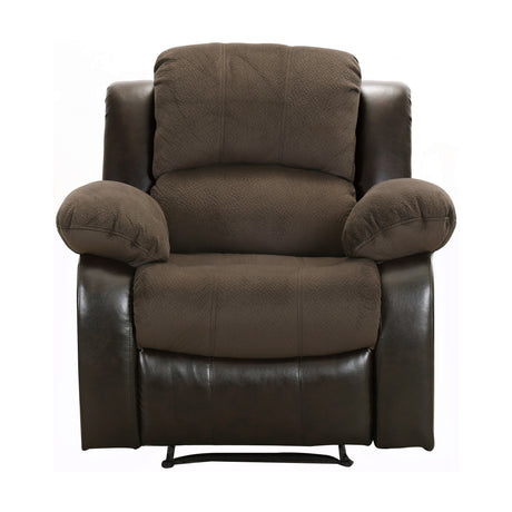 9700FCP-1 chocolate RECLINING CHAIR from Homelegance - Luna Furniture