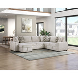 Myrtle Beige 3-Piece Sectional with Pull-out Bed from Homelegance - Luna Furniture