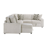 Myrtle Beige 3-Piece Sectional with Pull-out Bed from Homelegance - Luna Furniture