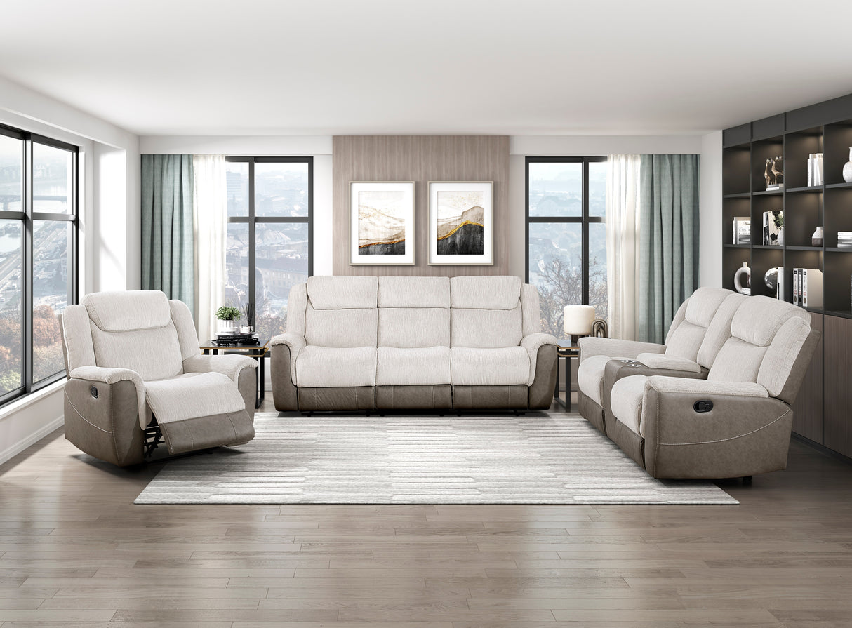 Harriette Gray Reclining Chair from Homelegance - Luna Furniture