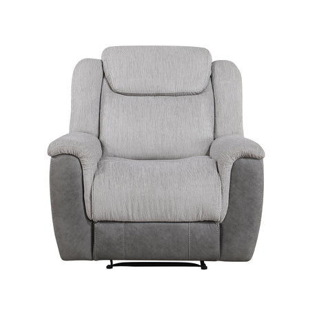 Harriette Beige/Brown Double Reclining Sofa from Homelegance - Luna Furniture