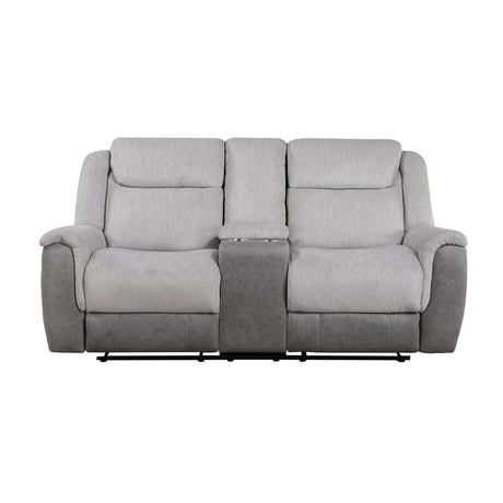 Harriette Gray Double Reclining Sofa from Homelegance - Luna Furniture