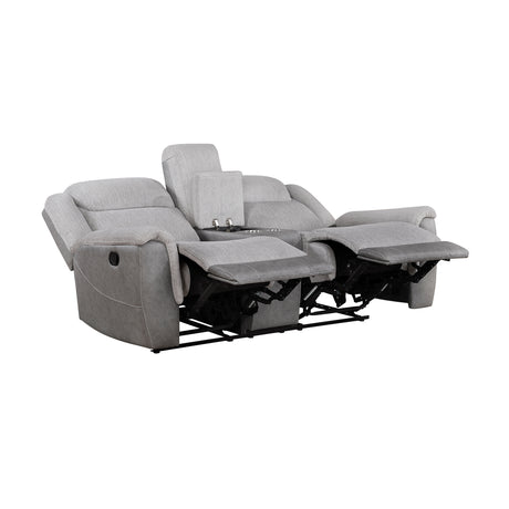 Harriette Gray Double Reclining Sofa from Homelegance - Luna Furniture