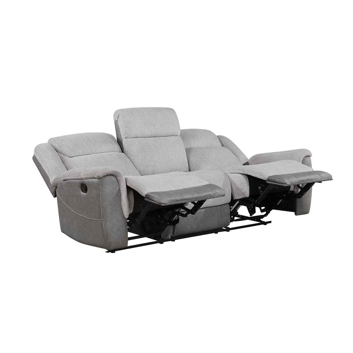 Harriette Gray Double Reclining Loveseat with Center Console