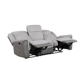 Harriette Gray Double Reclining Loveseat with Center Console