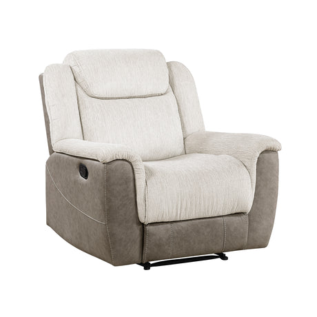 Harriette Beige/Brown Double Reclining Living Room Set from Homelegance - Luna Furniture