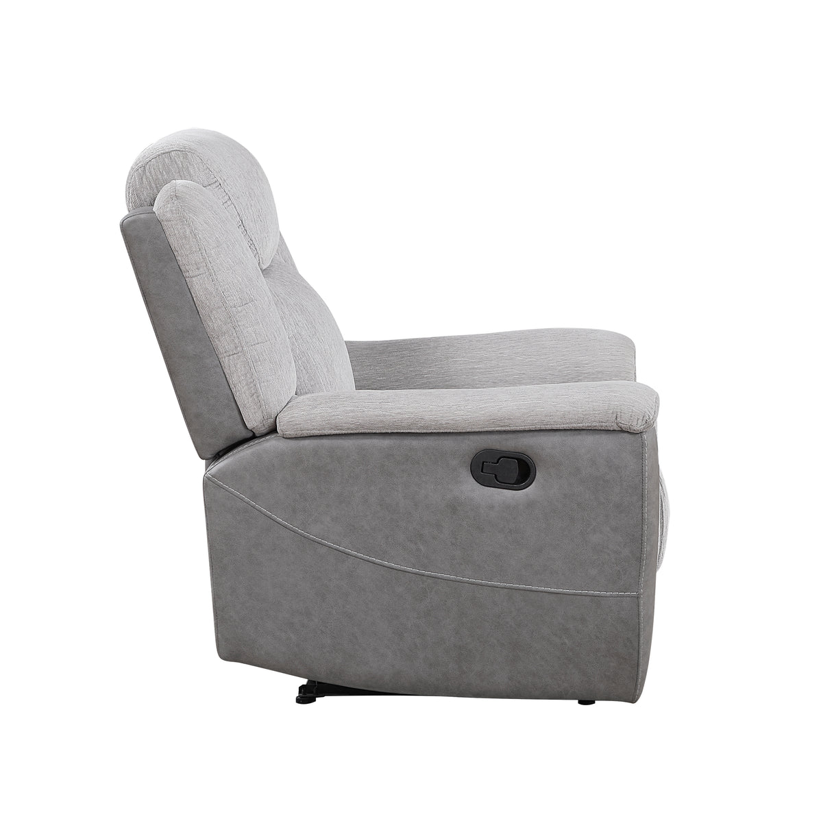 Harriette Gray Reclining Chair from Homelegance - Luna Furniture