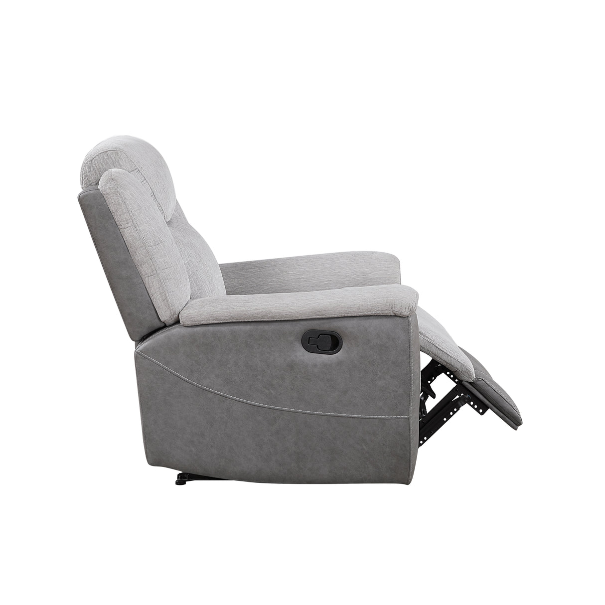 Harriette Gray Reclining Chair from Homelegance - Luna Furniture