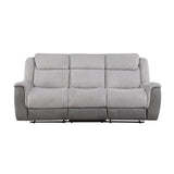Harriette Gray Double Reclining Living Room Set from Homelegance - Luna Furniture