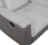 Harriette Gray Double Reclining Loveseat with Center Console from Homelegance - Luna Furniture