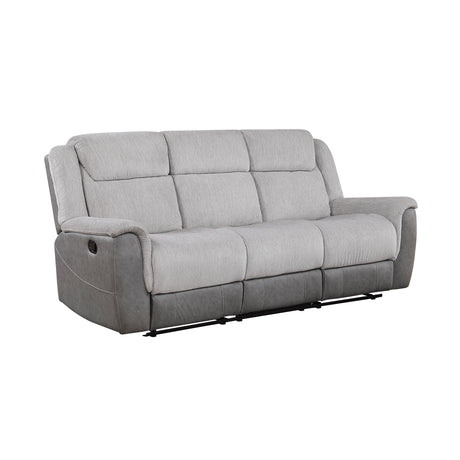 Harriette Gray Double Reclining Sofa from Homelegance - Luna Furniture