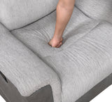 Harriette Gray Double Reclining Sofa from Homelegance - Luna Furniture