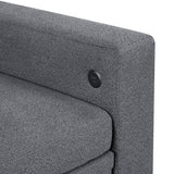 Desmond Gray 2-Piece Armless Sleeper Section with Charging Ports from Homelegance - Luna Furniture