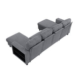 Desmond Gray 2-Piece Armless Sleeper Section with Charging Ports from Homelegance - Luna Furniture