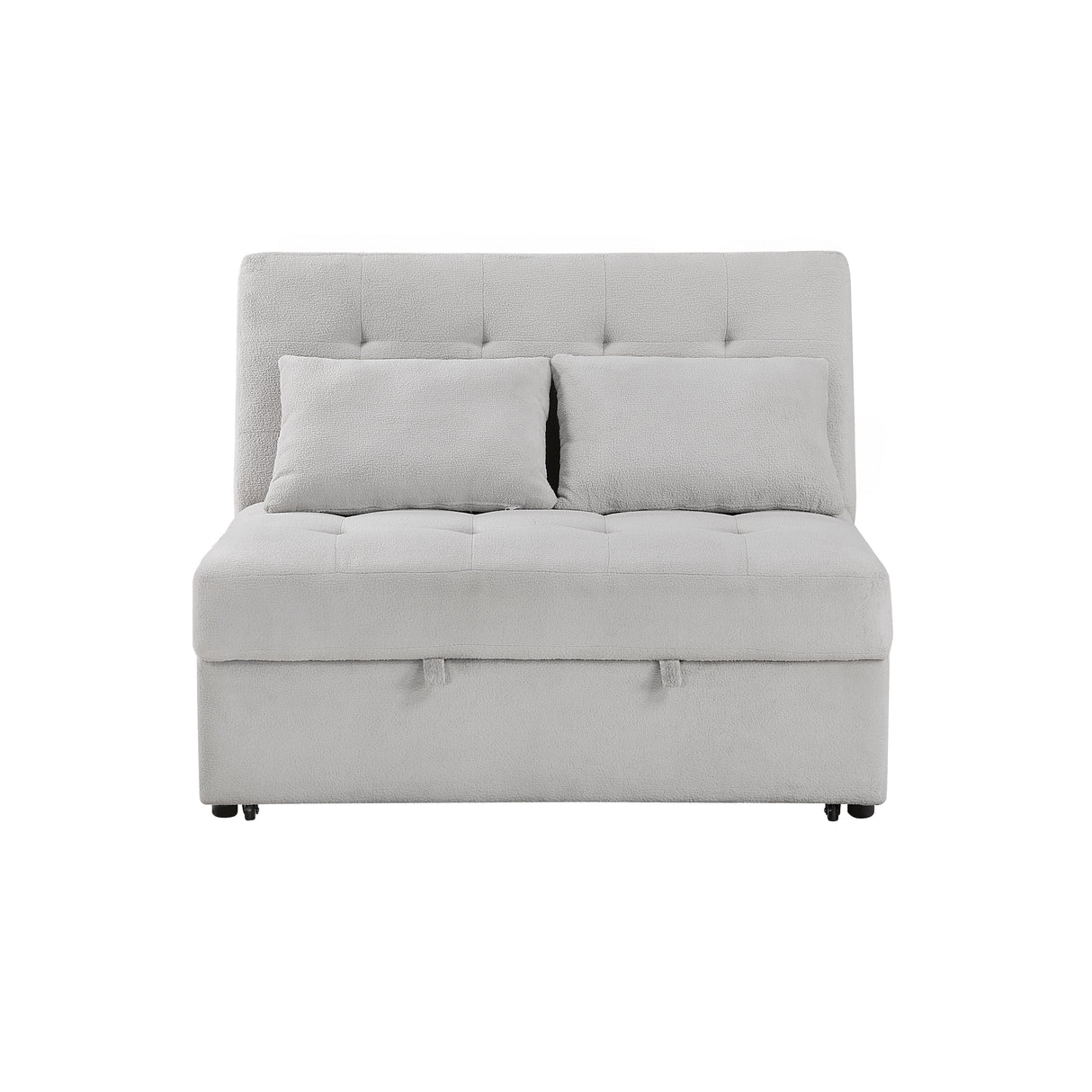 Desmond Gray 2-Piece Armless Sleeper Section with Charging Ports from Homelegance - Luna Furniture