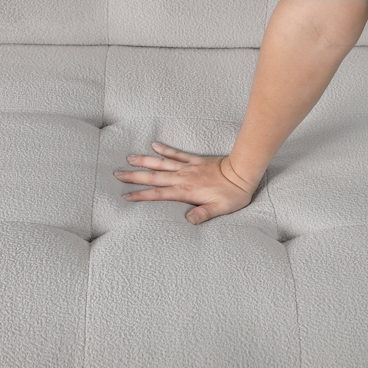 Desmond Gray 2-Piece Armless Sleeper Section with Charging Ports from Homelegance - Luna Furniture