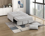 Desmond Gray 2-Piece Armless Sleeper Section with Charging Ports from Homelegance - Luna Furniture